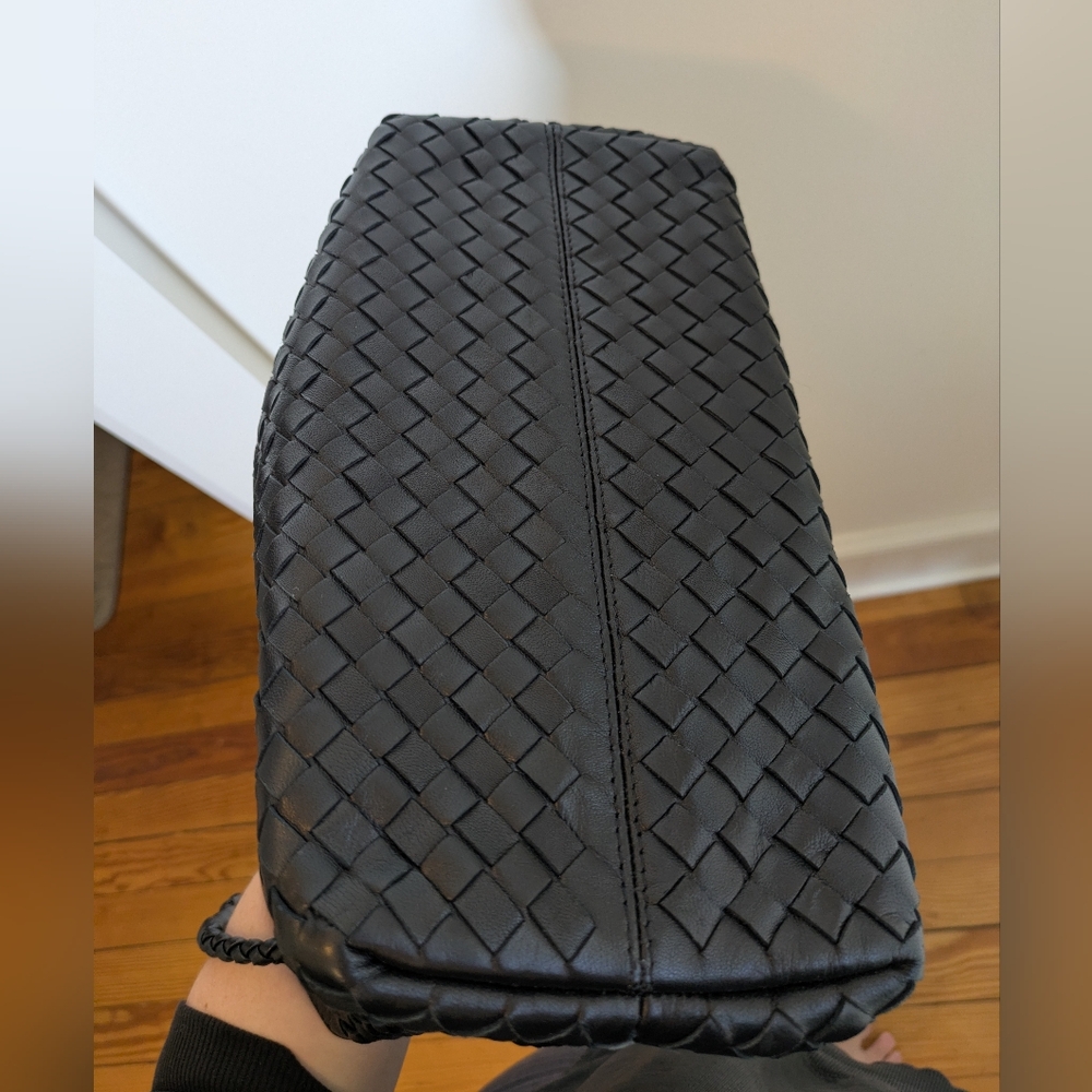 Quince Italian Leather Handwoven Satchel - Picture 7 of 7